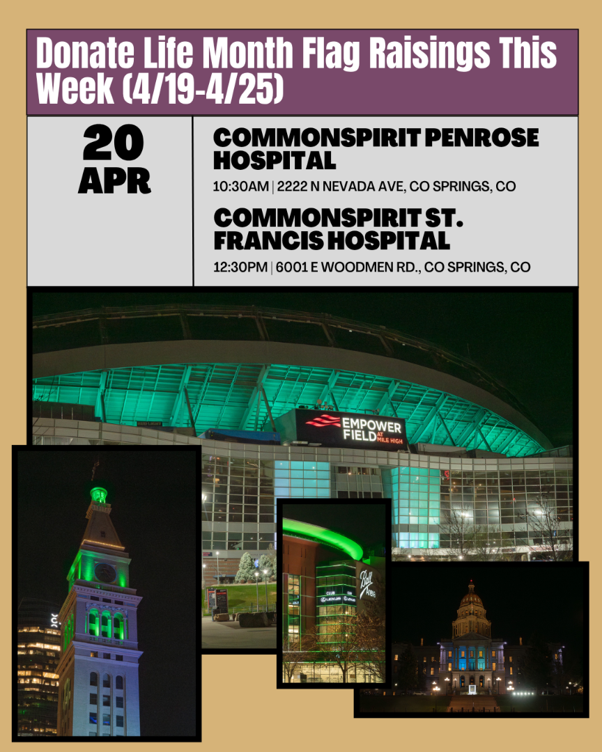 April flag raising events in Colorado Wyoming week four