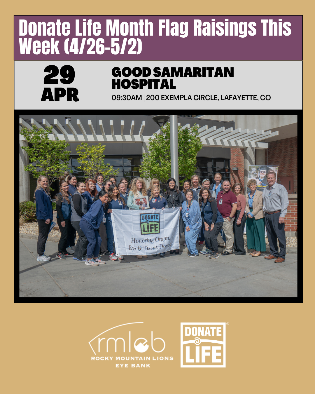April Donate Life Month 2026 week five events
